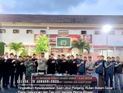 Tingkatkan Kewaspadaan Saat Libur Panjang, Rutan Batam Gelar Razia Gabungan dan Tes Urin kepada Warga Binaan