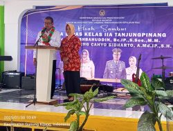 Untung Cahyo Sidharto. A. Md. IP. S.H. Jabat Kalapas Kelas II A Tanjungpinang