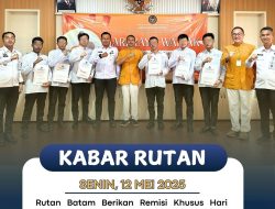 Sempena Hari Raya Waisak 1569 BE, Rutan Batam Berikan Remisi Khusus 6 Orang WBP