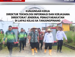 Dirtekforma RI Pantau Langsung Sarana Dan Prasana Saat Kunker DiLapas Kelas II A Tanjungpinang