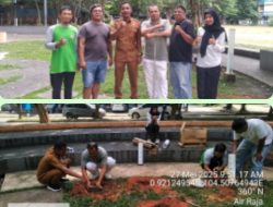 Menimalisir Genangan Air, DLH Bersama KPL Tanjungpinang Laksanakan Pembuatan Lubang Resapan Biopori