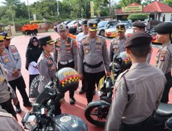 Jelang Hari Raya Idul Adha Kapolres Bintan menerjunkan Ratusan Personel untuk pengamanan