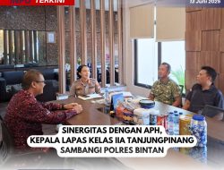 Jalin Sinergitas, Kepala Lapas Kelas II A Tanjungpinang Sambangi Polres Bintan