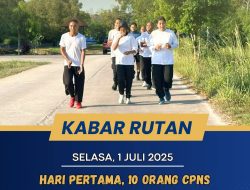 Hari Pertama, 10 CPNS Rutan Batam Jalani Pembekalan Latihan Fisik