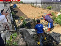Optimalisasi Drainase, Lapas Kelas II A Tanjungpinang Lakukan Pengerukan Irigasi Di Area Branggang