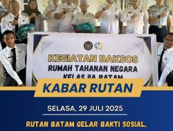 Rutan Batam Gelar Bakti Sosial, Salurkan 20 Paket Sembako bagi Warga Sekitar