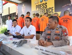 Pengungkapan Kasus Narkotika di Wilayah Hukum Polresta Tanjungpinang Selama Juli 2025