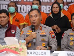 Kapolda Kepri Pimpin Konfrensi Pers Ungkap Kasus Narkotika Periode Agustus-September 2025