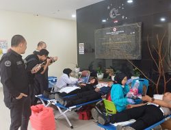Polda Kepri Gelar Donor Darah Sempena HUT Humas Polri ke-74, SMSI Kepri Turut Berpartisipasi