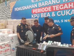 Bea Cukai Batam Musnahkan 136 Ton Barang Hasil Penindakan Senilai Rp15,8 Miliar