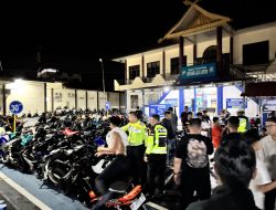Sat Lantas Polresta Tanjungpinang Amankan 32 Kendaraan Aksi Balap Liar