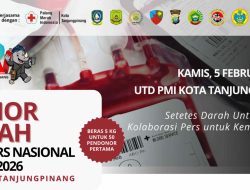 Donor Darah HPN 2026, PWI Tanjungpinang Libatkan Lintas Instansi