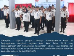 Lapas Tanjungpinang Ikuti Apel Awal Tahun 2026″ Perkuat Konsolidasi Dan Kolaborasi. 