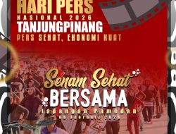 Senam Sehat Dan Doorprize Meriahkan HPN 2026 di Lapangan Pamedan Tanjungpinan