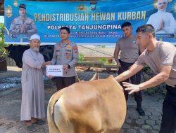 Polresta Tanjungpinang Salurkan 21 Hewan Kurban Jelang Idul Adha 1447 H