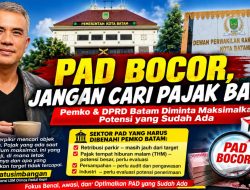 Pemko dan DPRD Batam Diminta Maksimalkan PAD, Bukan Terburu-buru Cari Objek Pajak Baru